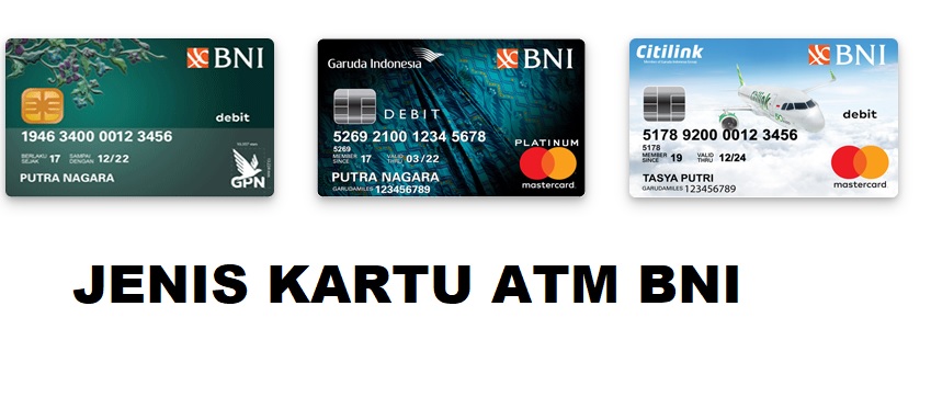Jenis-Jenis Kartu ATM BNI